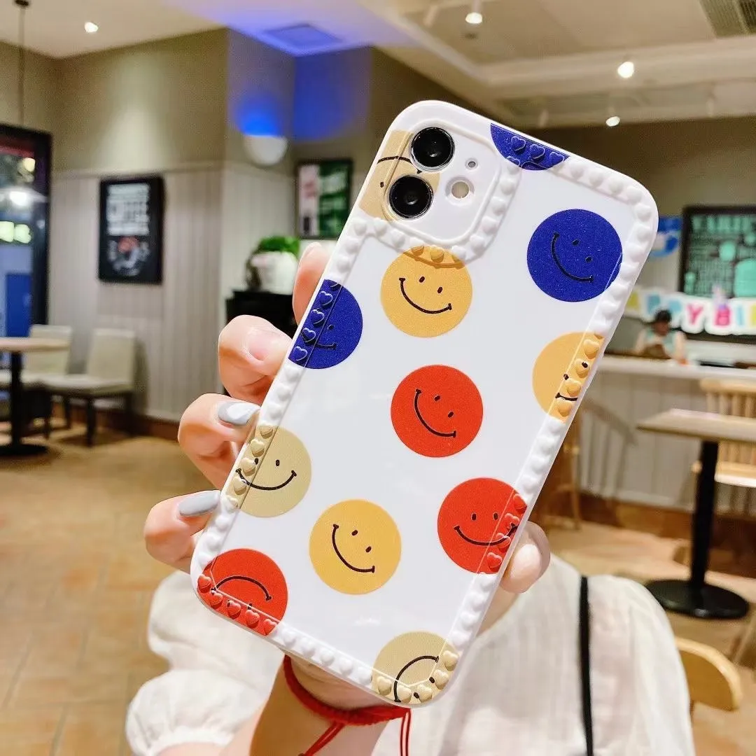 Cartoon Rainbow Chain Protective Cover For iphone12 13 Pro