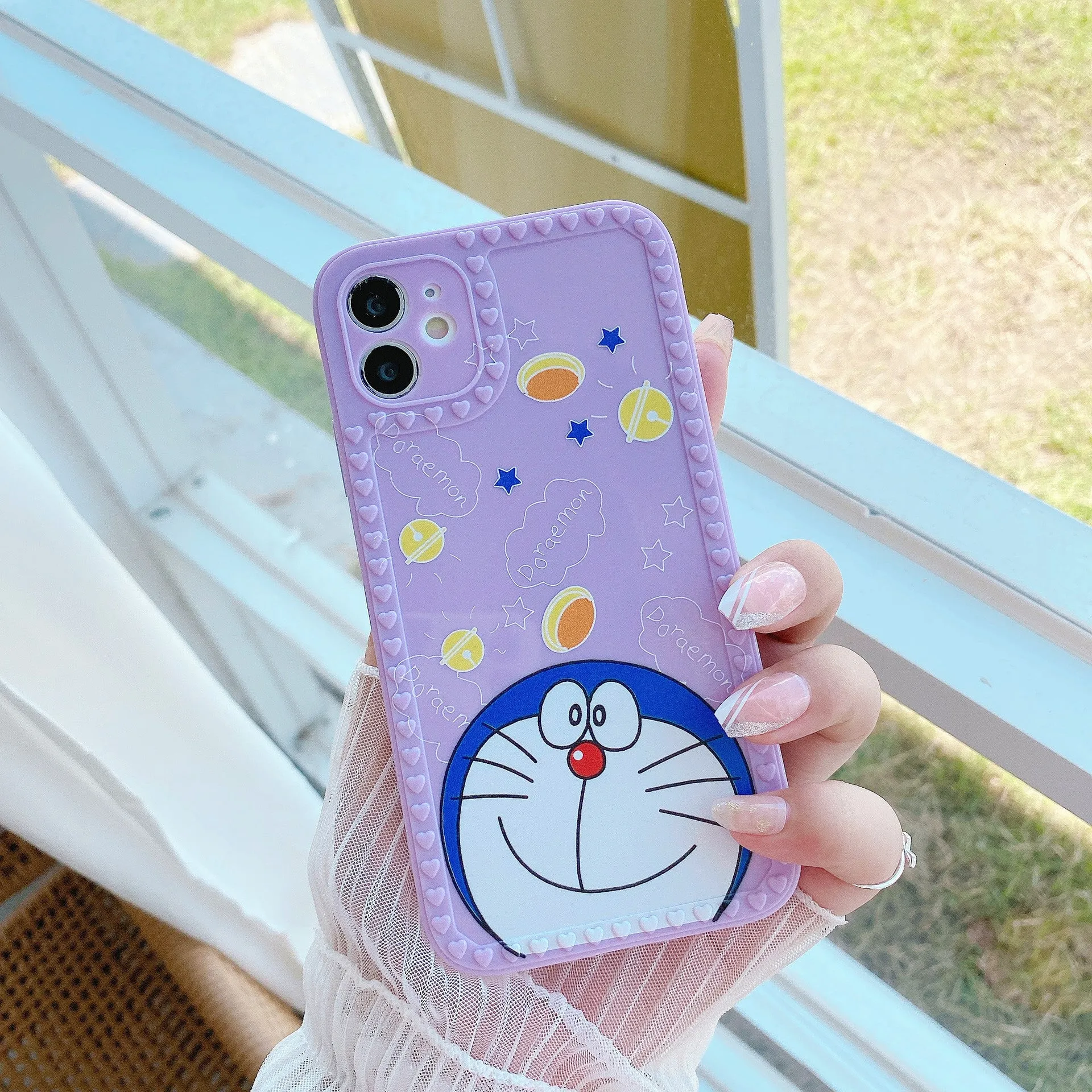Cartoon Rainbow Chain Protective Cover For iphone12 13 Pro