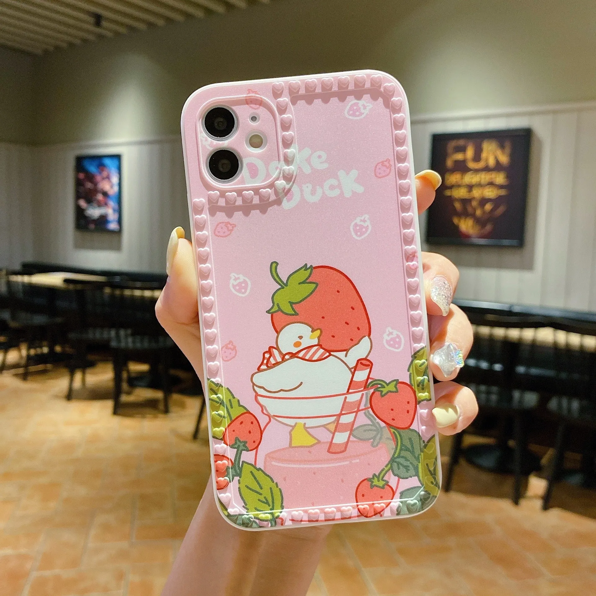 Cartoon Rainbow Chain Protective Cover For iphone12 13 Pro