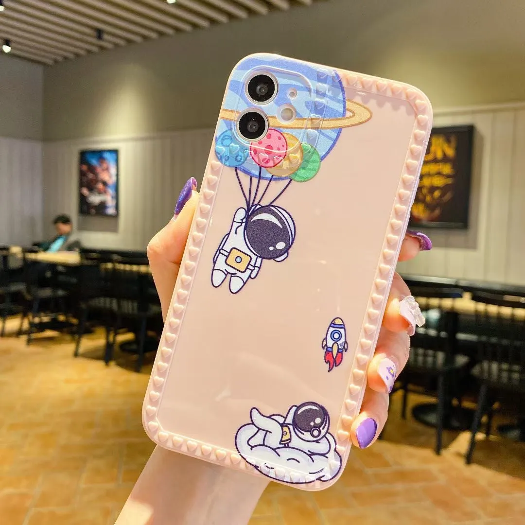 Cartoon Rainbow Chain Protective Cover For iphone12 13 Pro