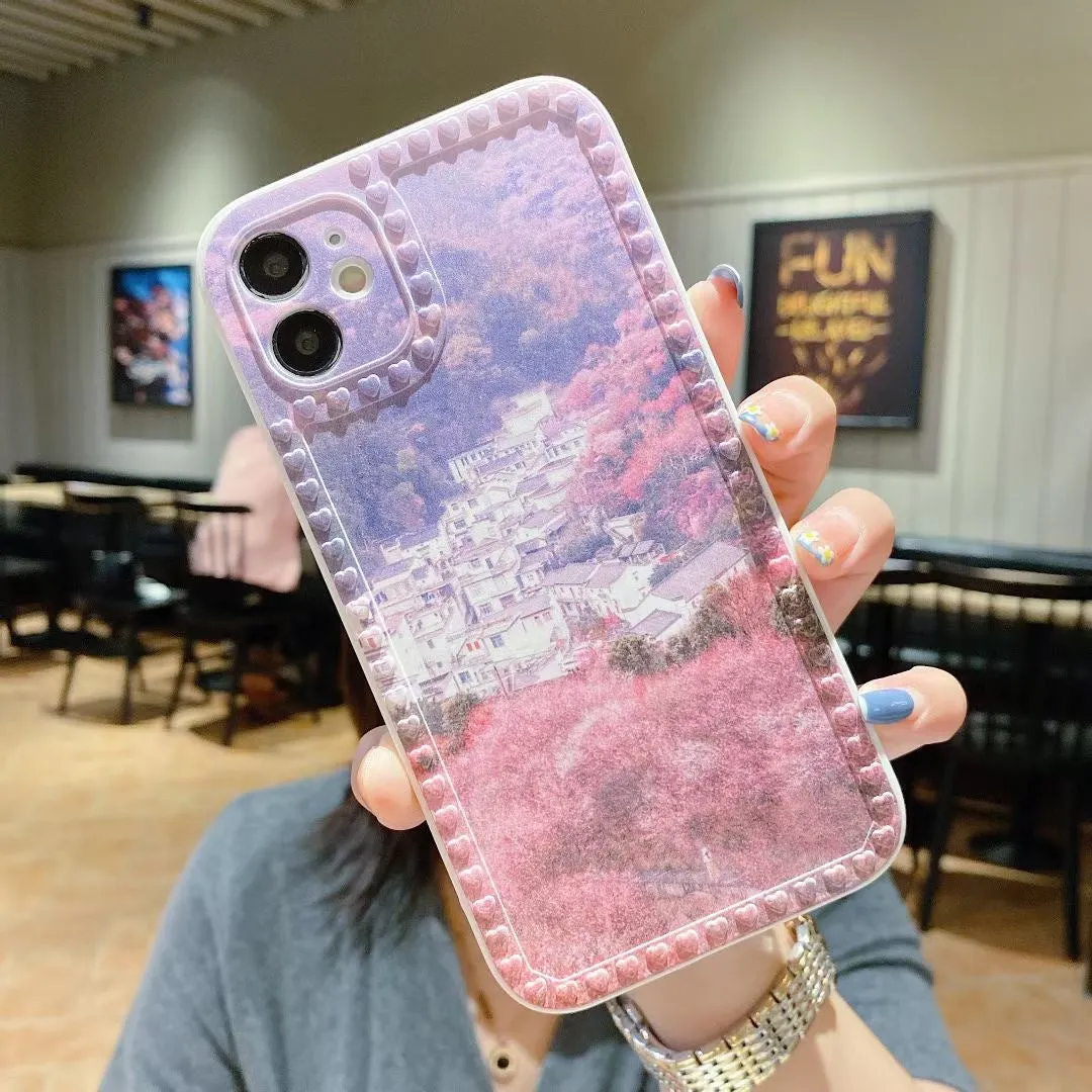 Cartoon Rainbow Chain Protective Cover For iphone12 13 Pro