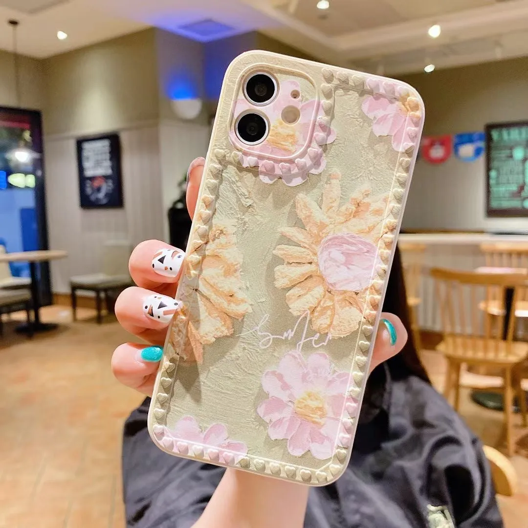 Cartoon Rainbow Chain Protective Cover For iphone12 13 Pro