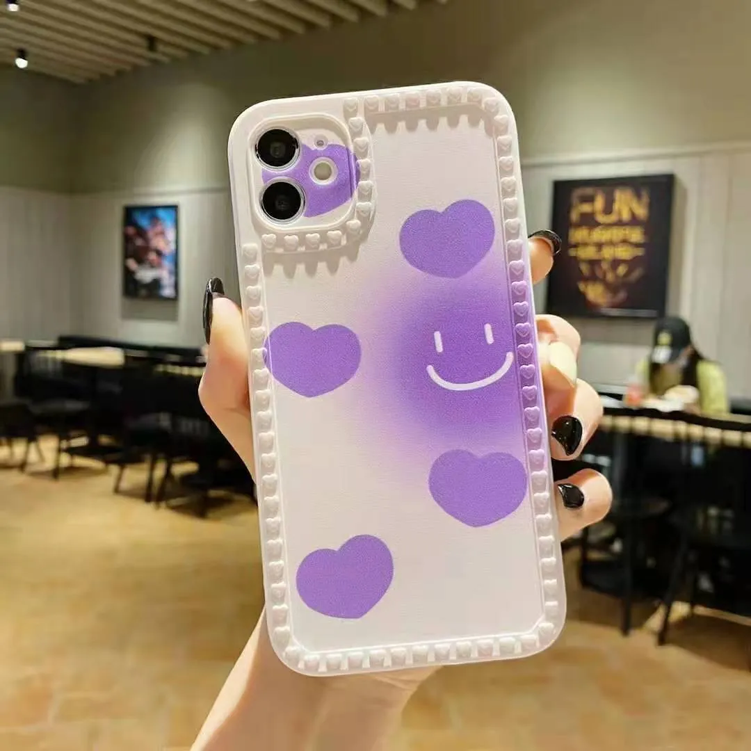 Cartoon Rainbow Chain Protective Cover For iphone12 13 Pro