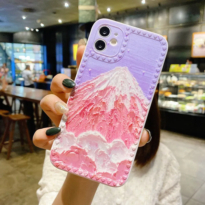 Cartoon Rainbow Chain Protective Cover For iphone12 13 Pro