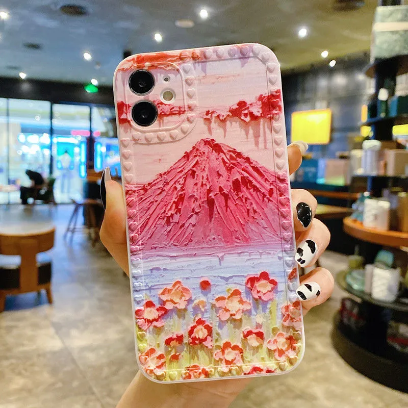 Cartoon Rainbow Chain Protective Cover For iphone12 13 Pro