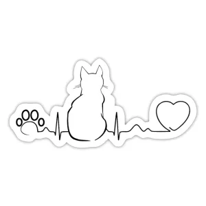 Cat Pulse Sticker
