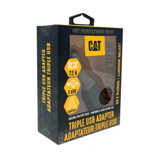 CAT Rugged Triple USB Fast Car Charger