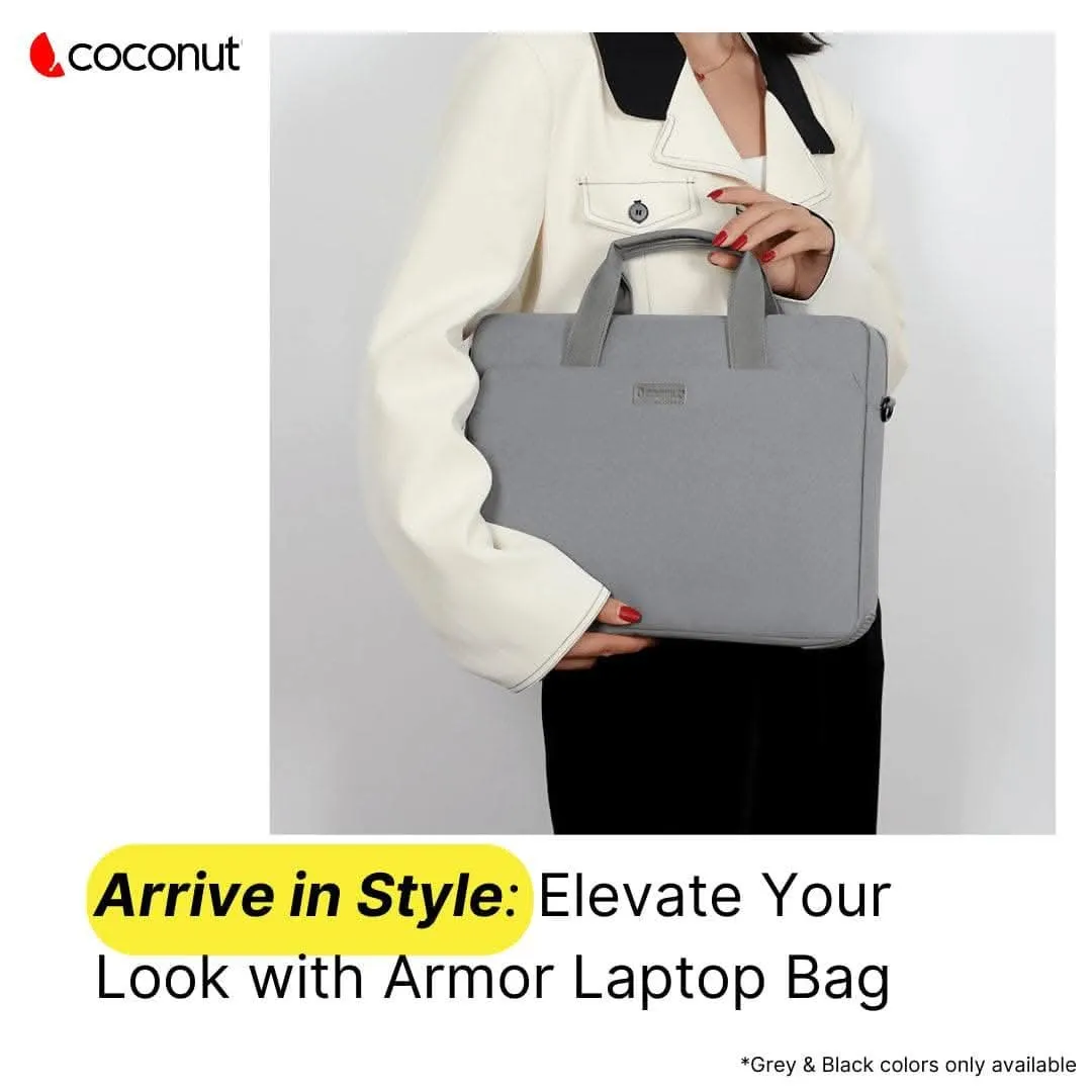 Coconut Armor Laptop Bag | Grey | 14inch
