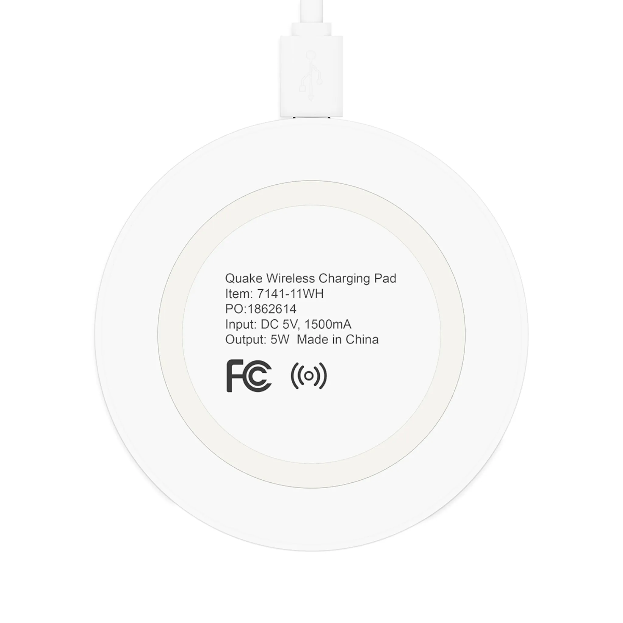 Colorful and abstract design of a human face Quake Wireless Charging Pad