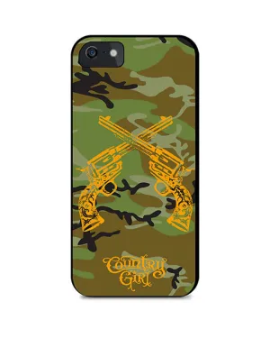 Country Girl¨ Phone Case Crossed Guns on Camo