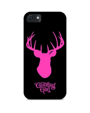 Country Girl¨ Phone Case Deer Head Pink