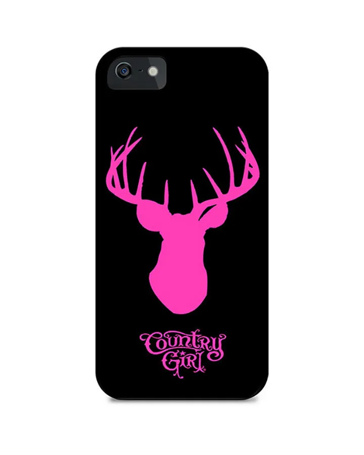 Country Girl¨ Phone Case Deer Head Pink