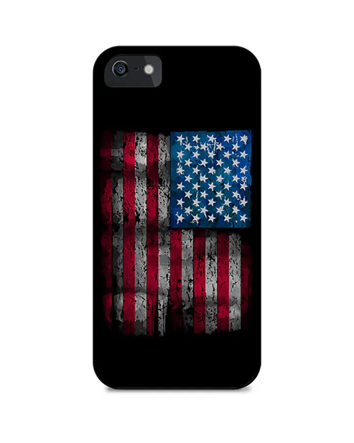 Country Girl¨ Phone Case Distressed Flag on Black