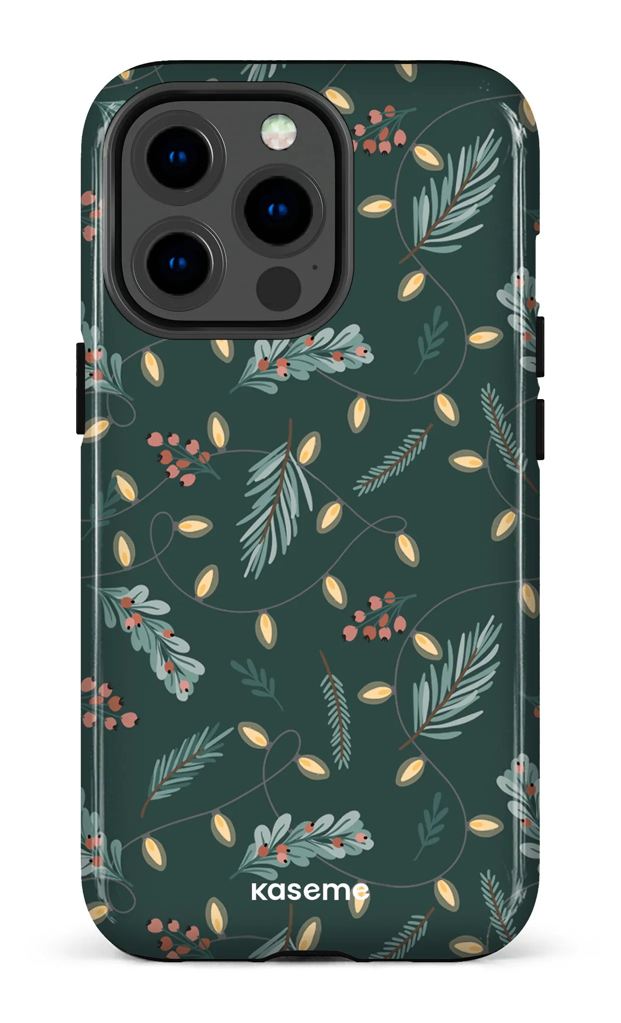Cozy winter night green