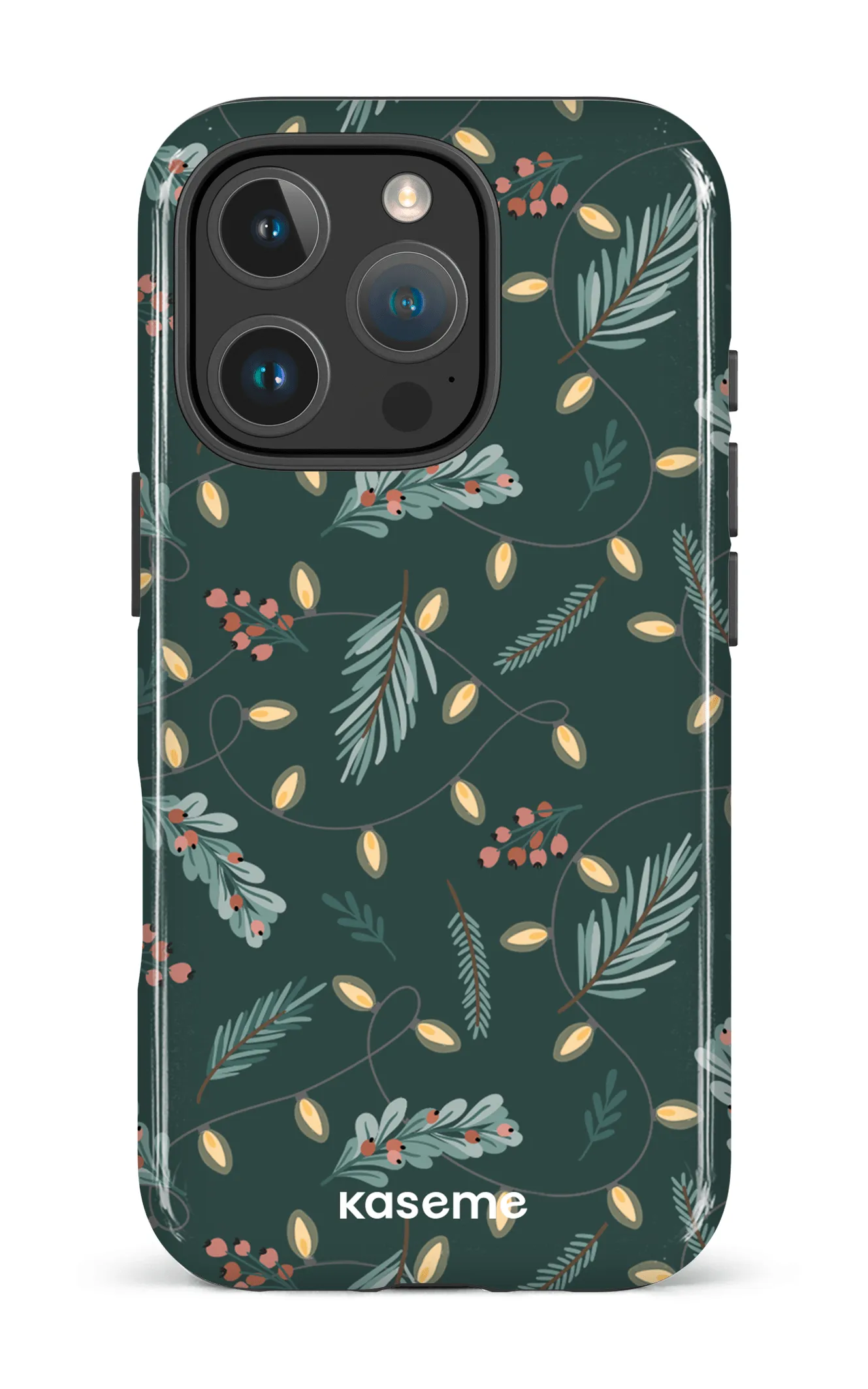 Cozy winter night green