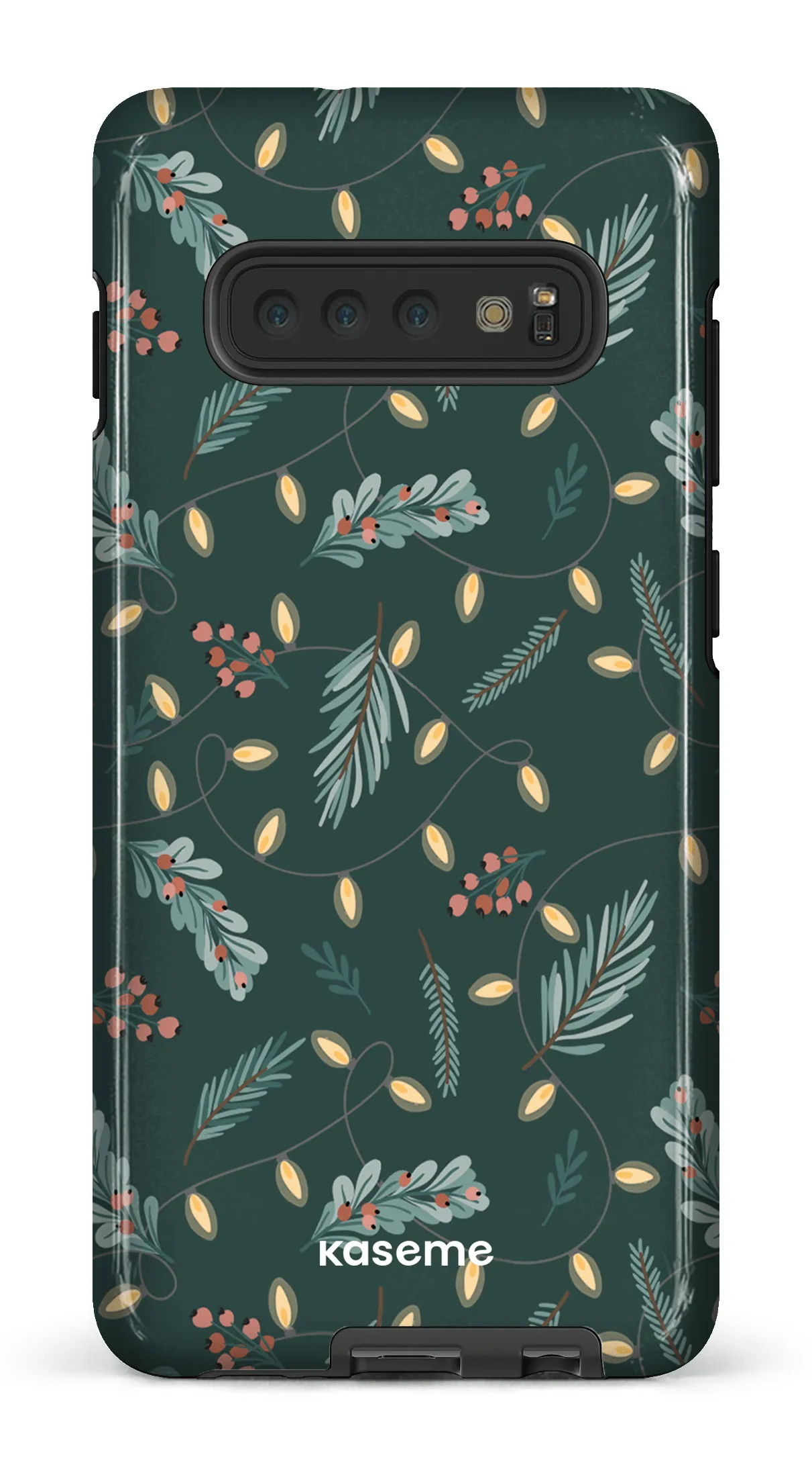 Cozy winter night green