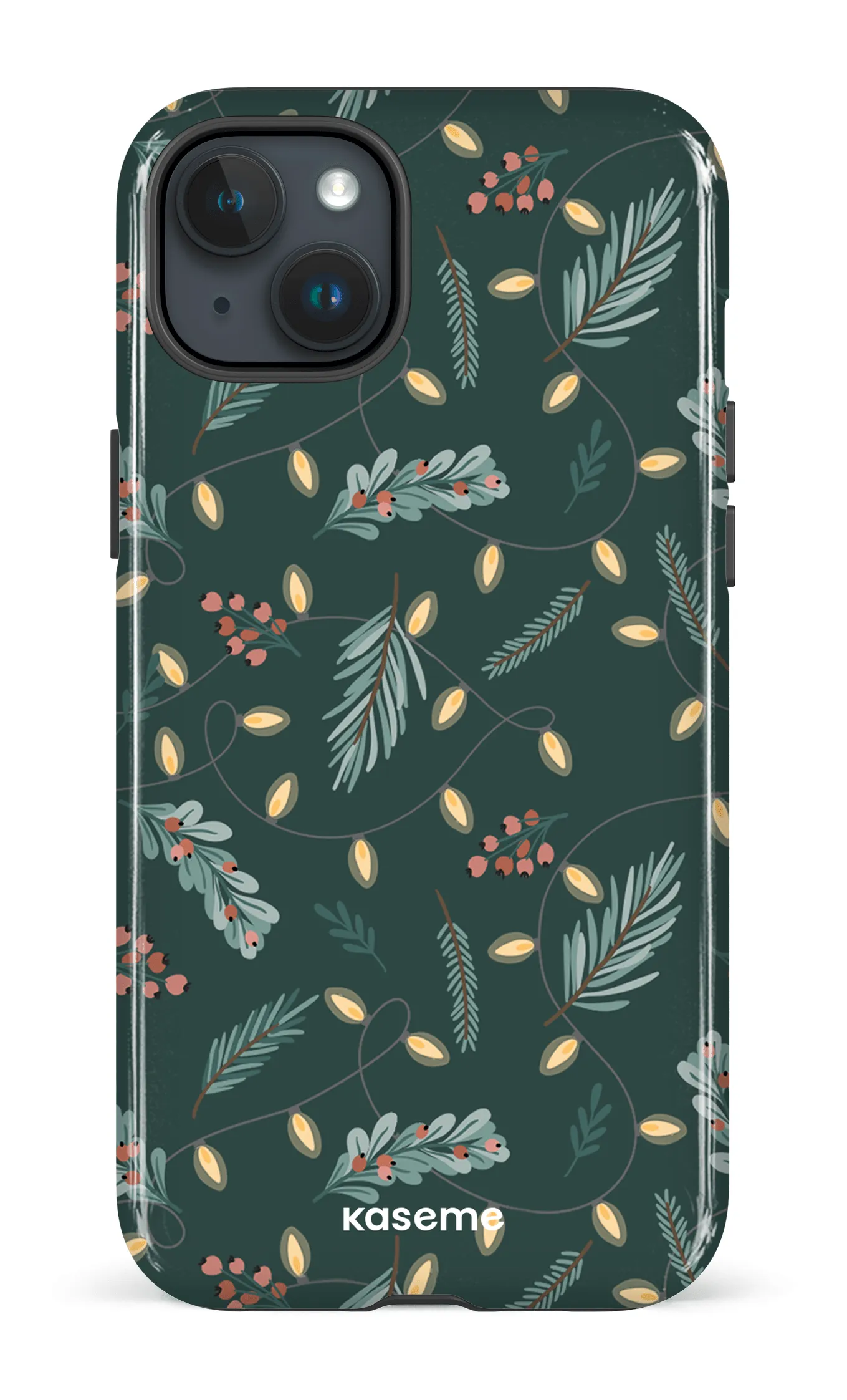 Cozy winter night green
