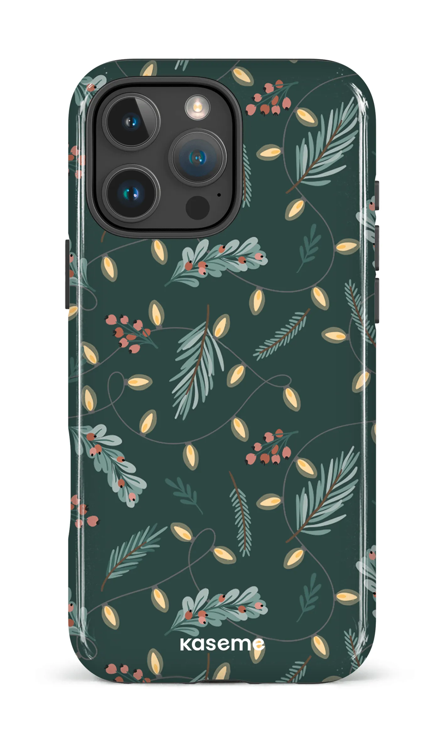 Cozy winter night green