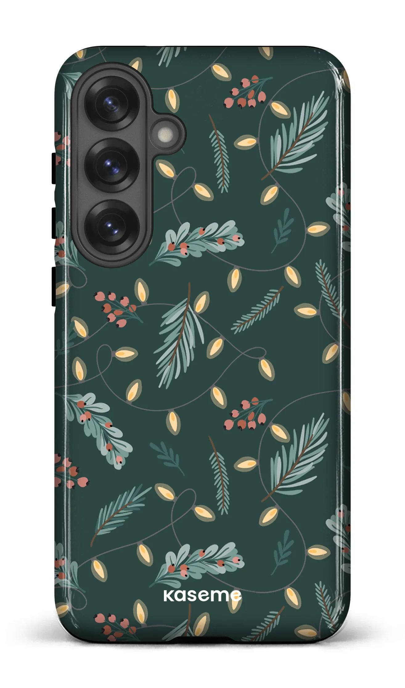 Cozy winter night green