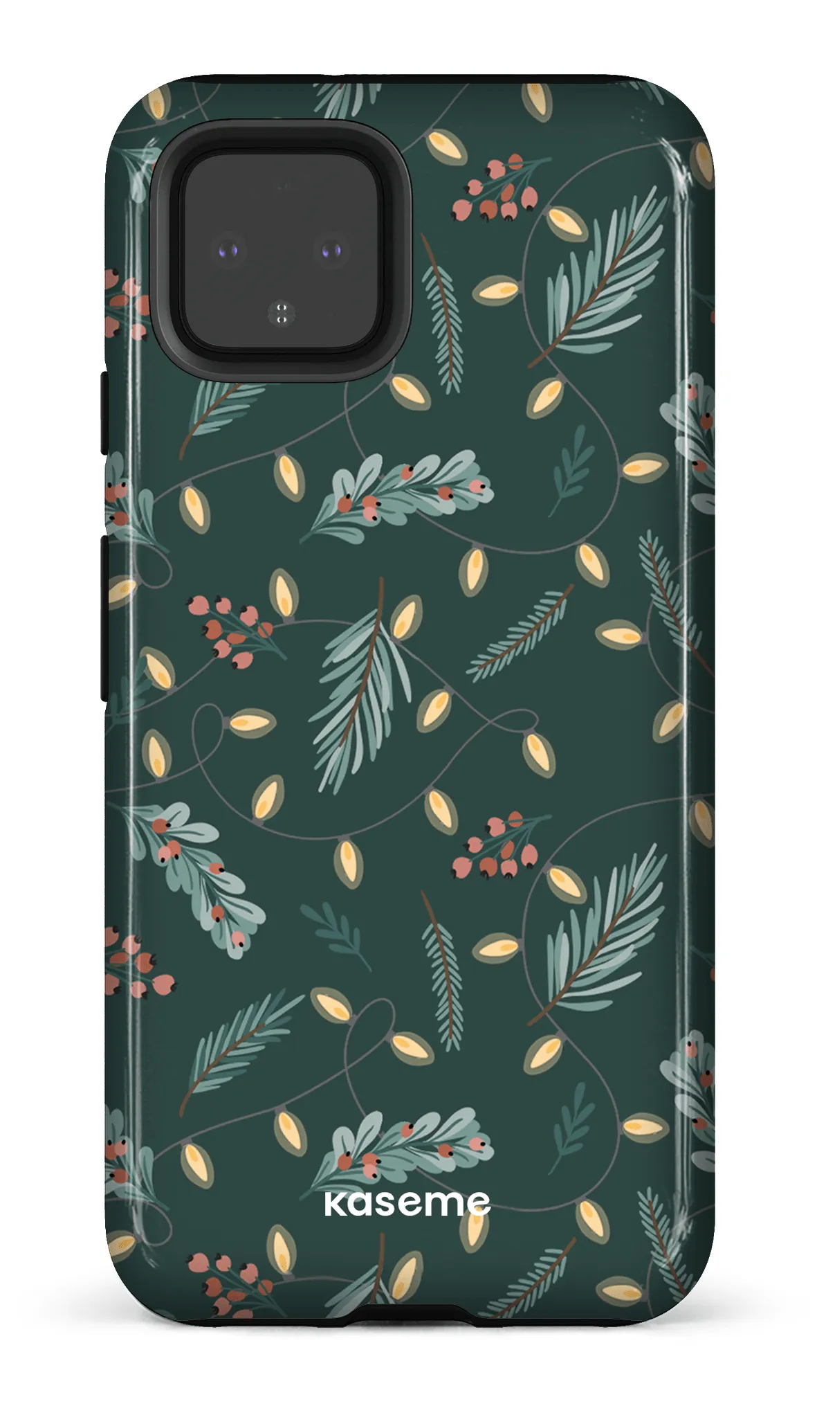 Cozy winter night green