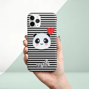 Customized Cute Panda Love Phone Covers Cases