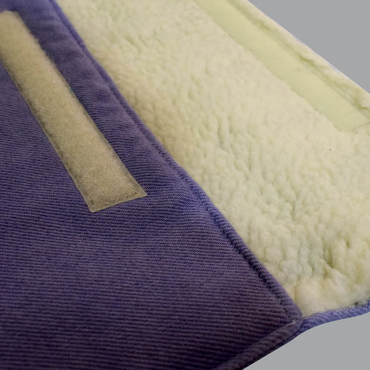 Denim Laptop Sleeve Velcro (Purple)