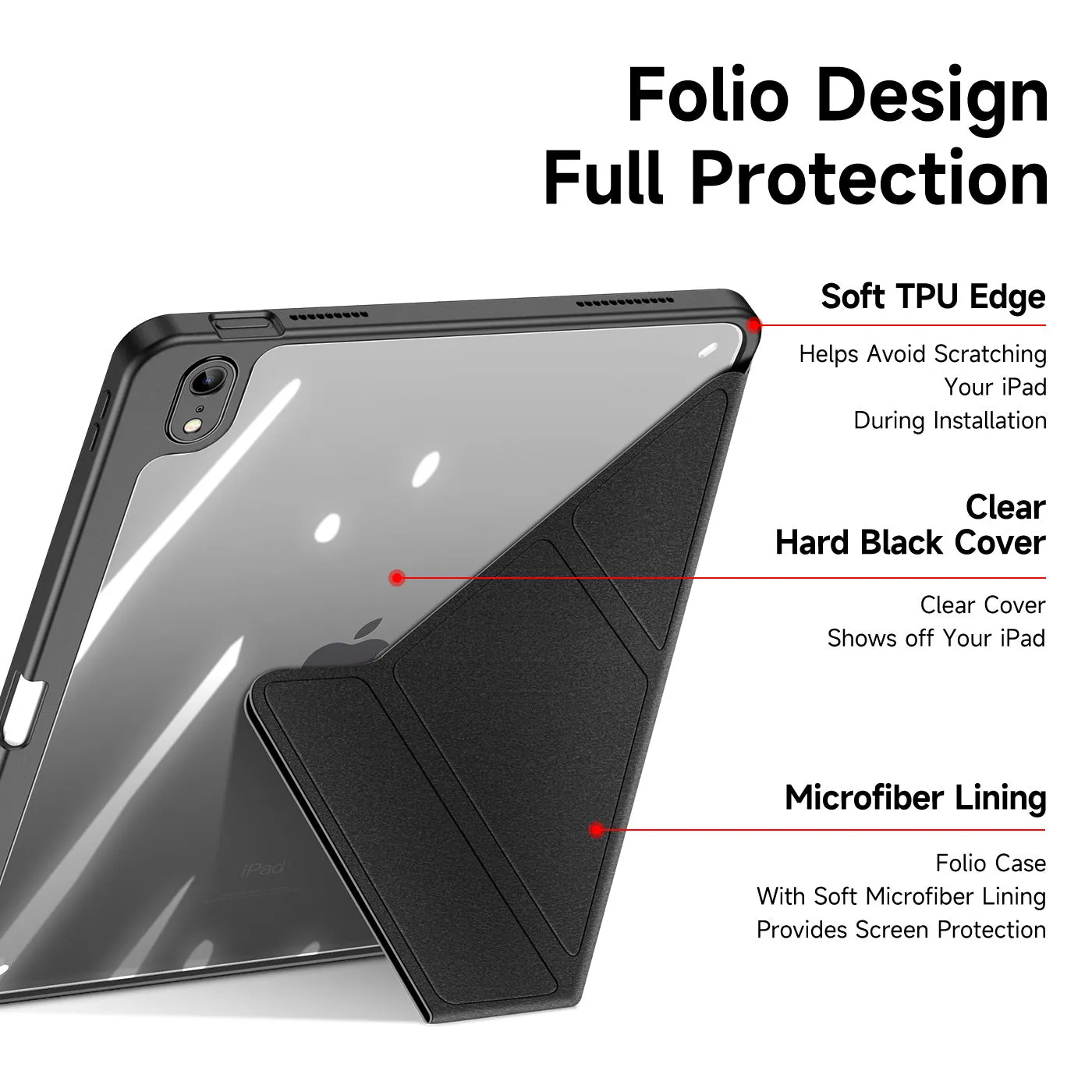 DUX DUCIS Magi Detachable Smart Case for Apple iPad 10.9" (10th Gen. 2022) Black