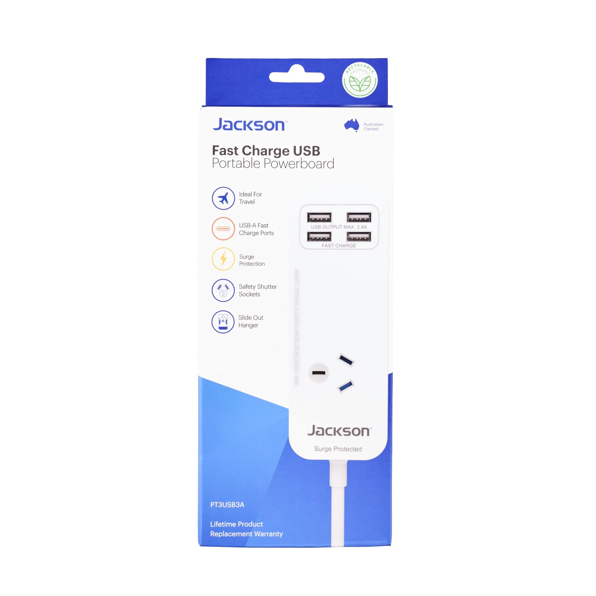 Fast Charge USB Portable Powerboard