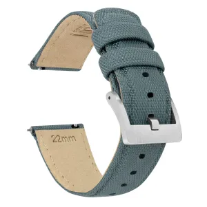 Fossil Sport Sailcloth Quick Release Slate Grey Watch Band