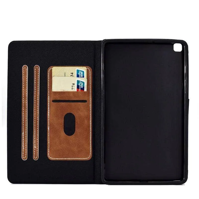 Galaxy Tab A7 Lite T220 T225 Business Thin Leather Case