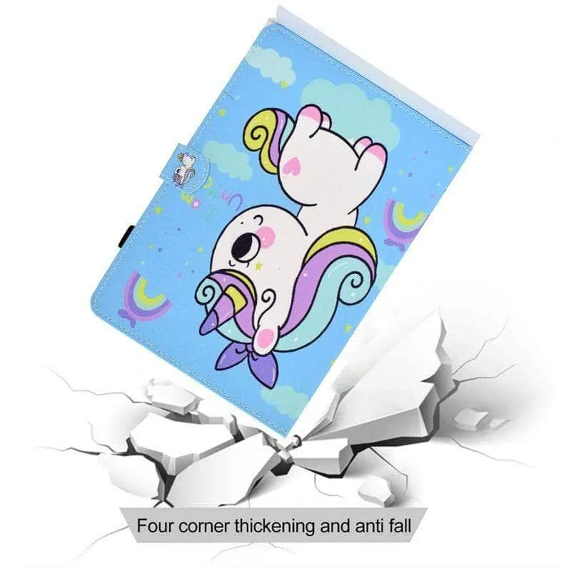 Galaxy Tab A7 Lite T220 T225 Cartoon Leather Stand