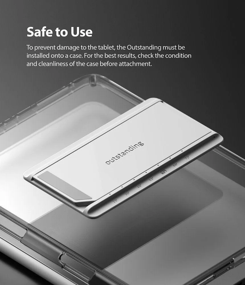 Galaxy Tab S7 / S8 Fusion Smoke Black Case with Stand By Ringke