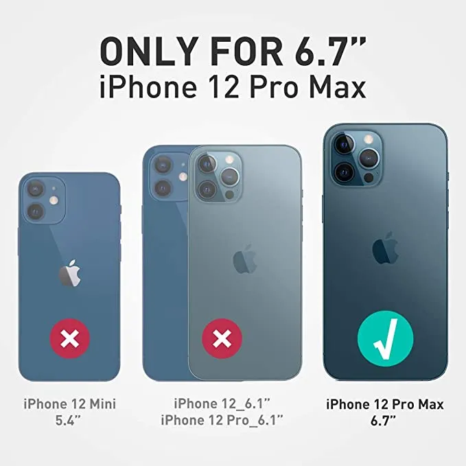 Ghostek Atomic Slim 3 Aluminum Tough Case Cover for Apple iPhone 12 Pro Max - Red