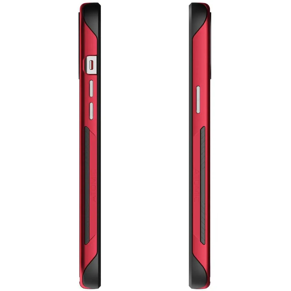 Ghostek Atomic Slim 3 Aluminum Tough Case Cover for Apple iPhone 12 Pro Max - Red
