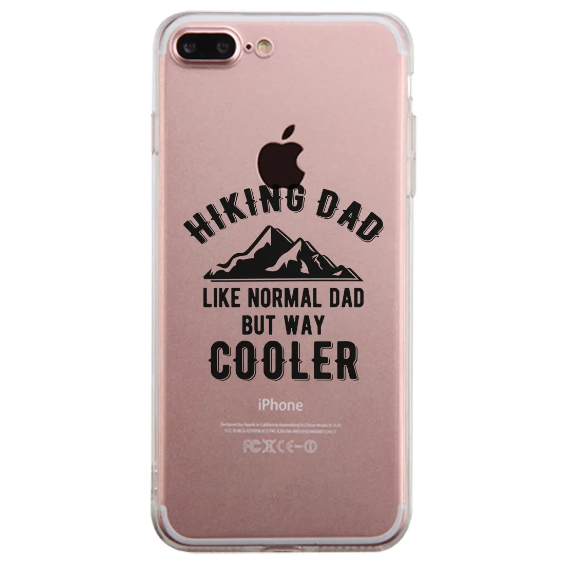 Hiking Dad Clear Case Sweet Thoughtful Energetic For Amazing Dads
