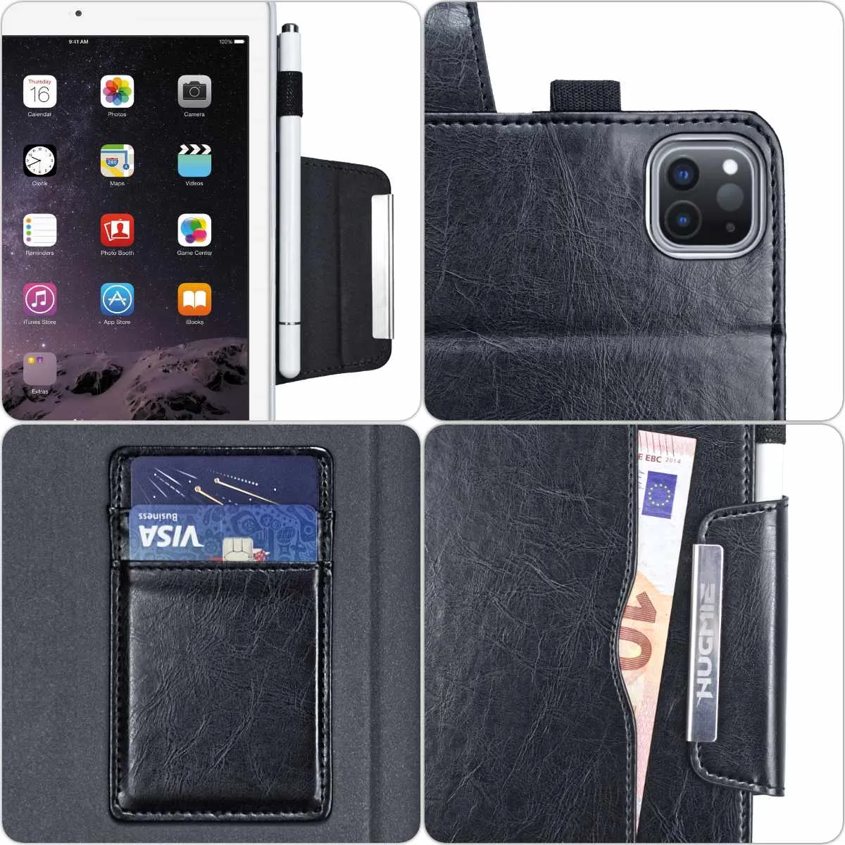 Hugmie® Neoteric Series Samsung Tab T290 Leather Folio Case