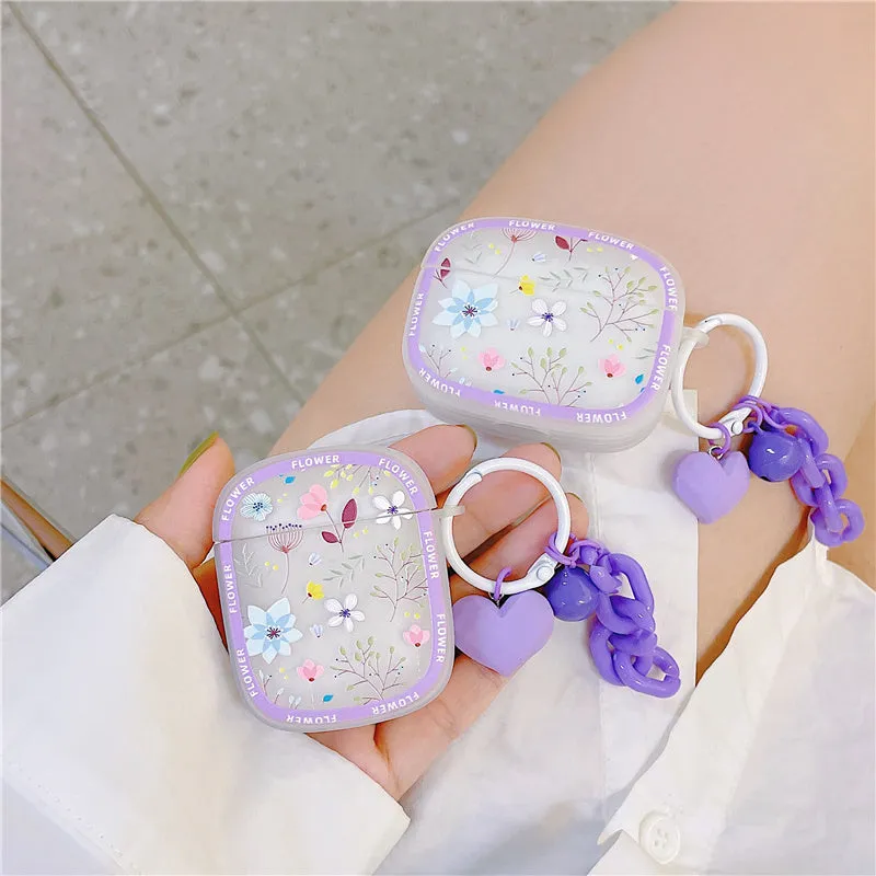 INS Cute daisy floral painted Case For iphone 13 12 11 Pro 12Pro 11Pro X XR XS 7 8Plus for airpods 3 1 2 Pro silicone cover