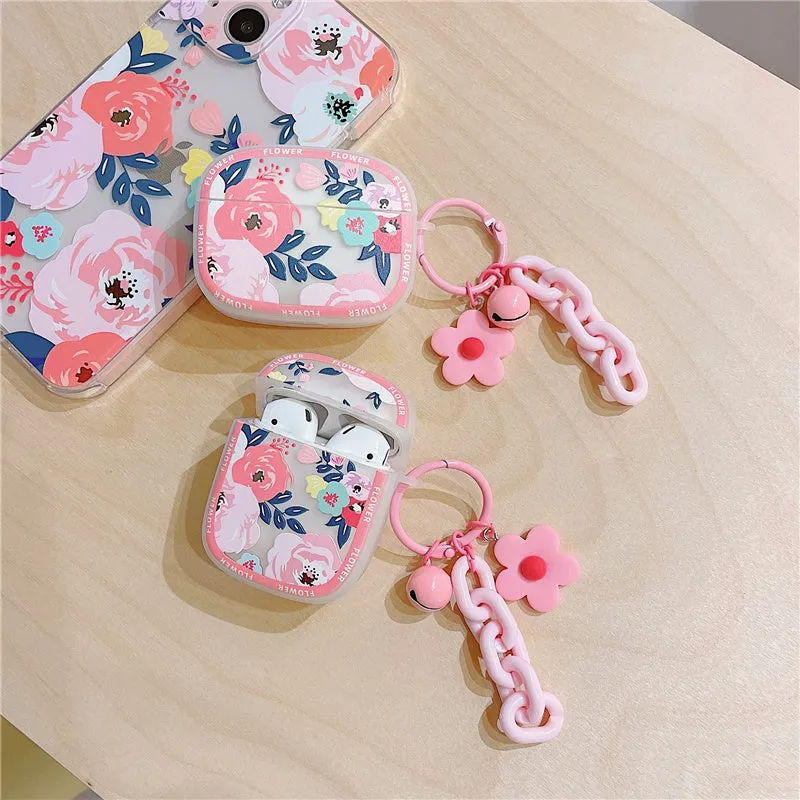 INS Cute daisy floral painted Case For iphone 13 12 11 Pro 12Pro 11Pro X XR XS 7 8Plus for airpods 3 1 2 Pro silicone cover
