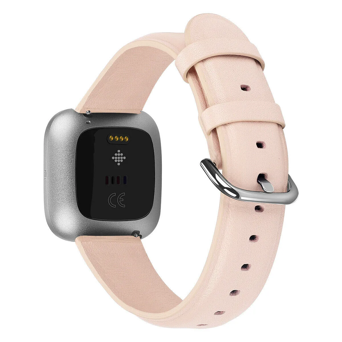 Light Pink Leather Strap for Fitbit Sense