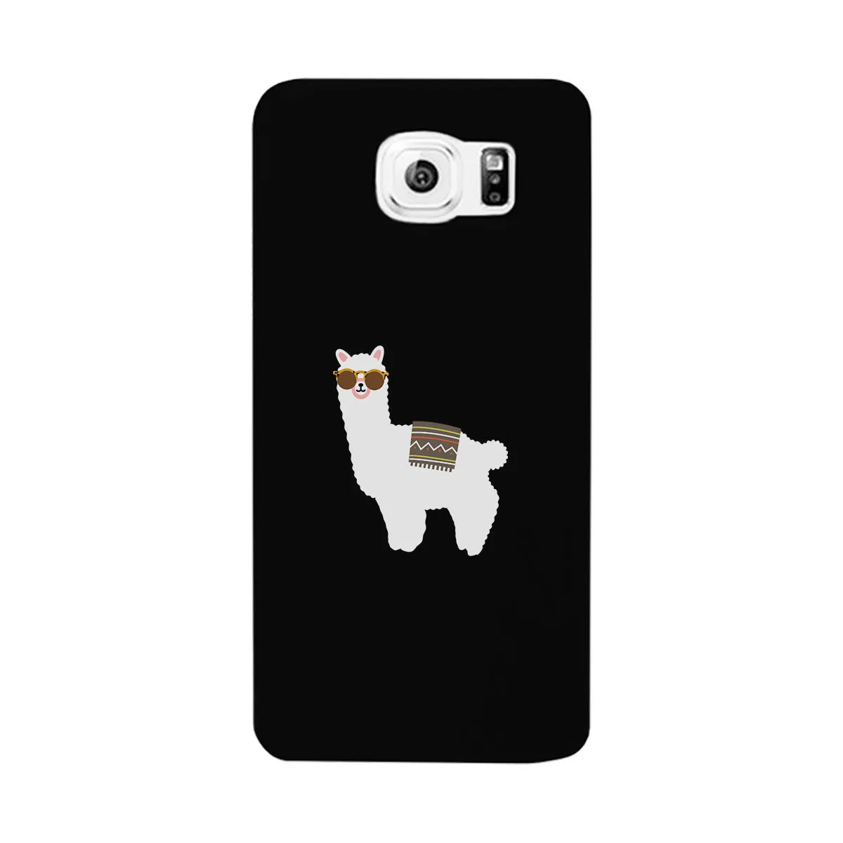 Llamas With Sunglasses - Black Phone Case