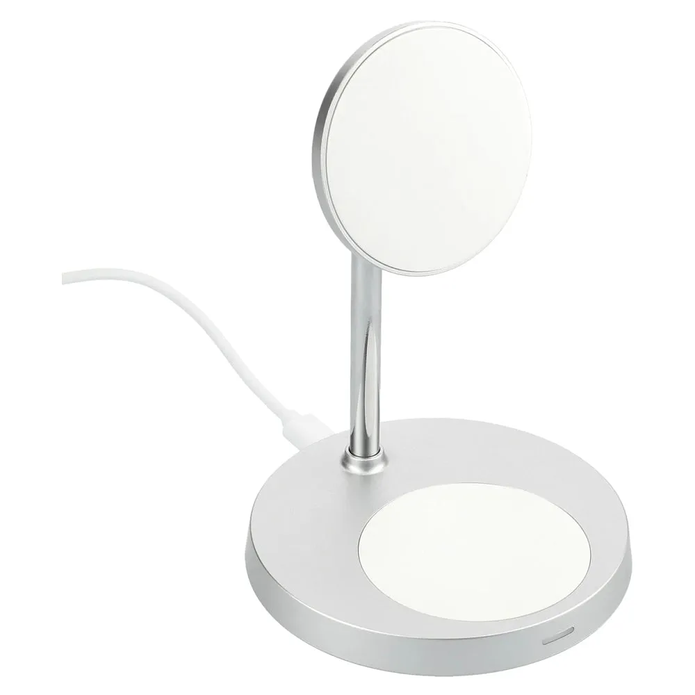MagClick™ Dual Fast Wireless Charging Stand w/Base