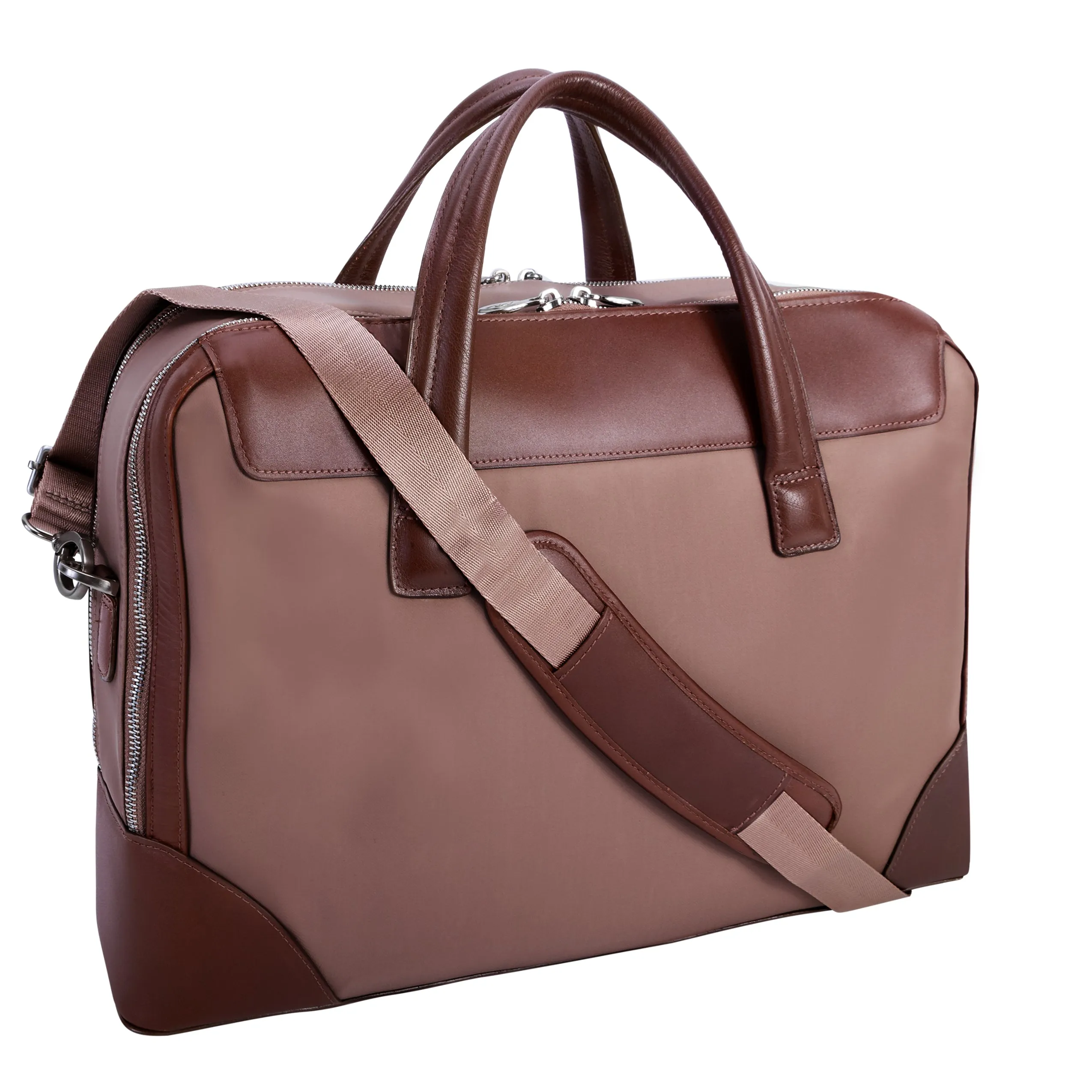 McKlein HARPSWELL 17" Nylon Dual Compartment Laptop Briefcase
