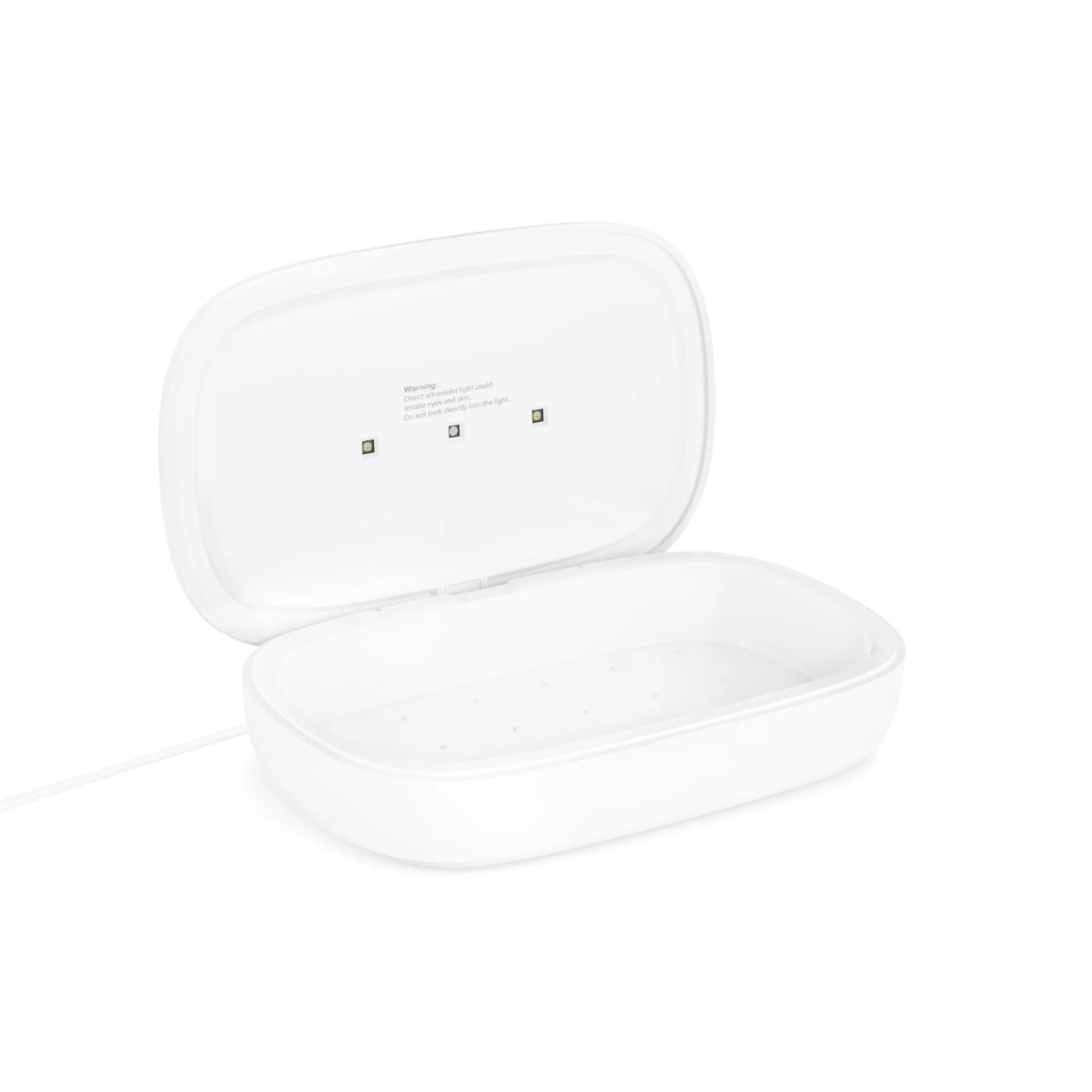 Modern cityscape UV Phone Sanitizer and Wireless Charging Pad