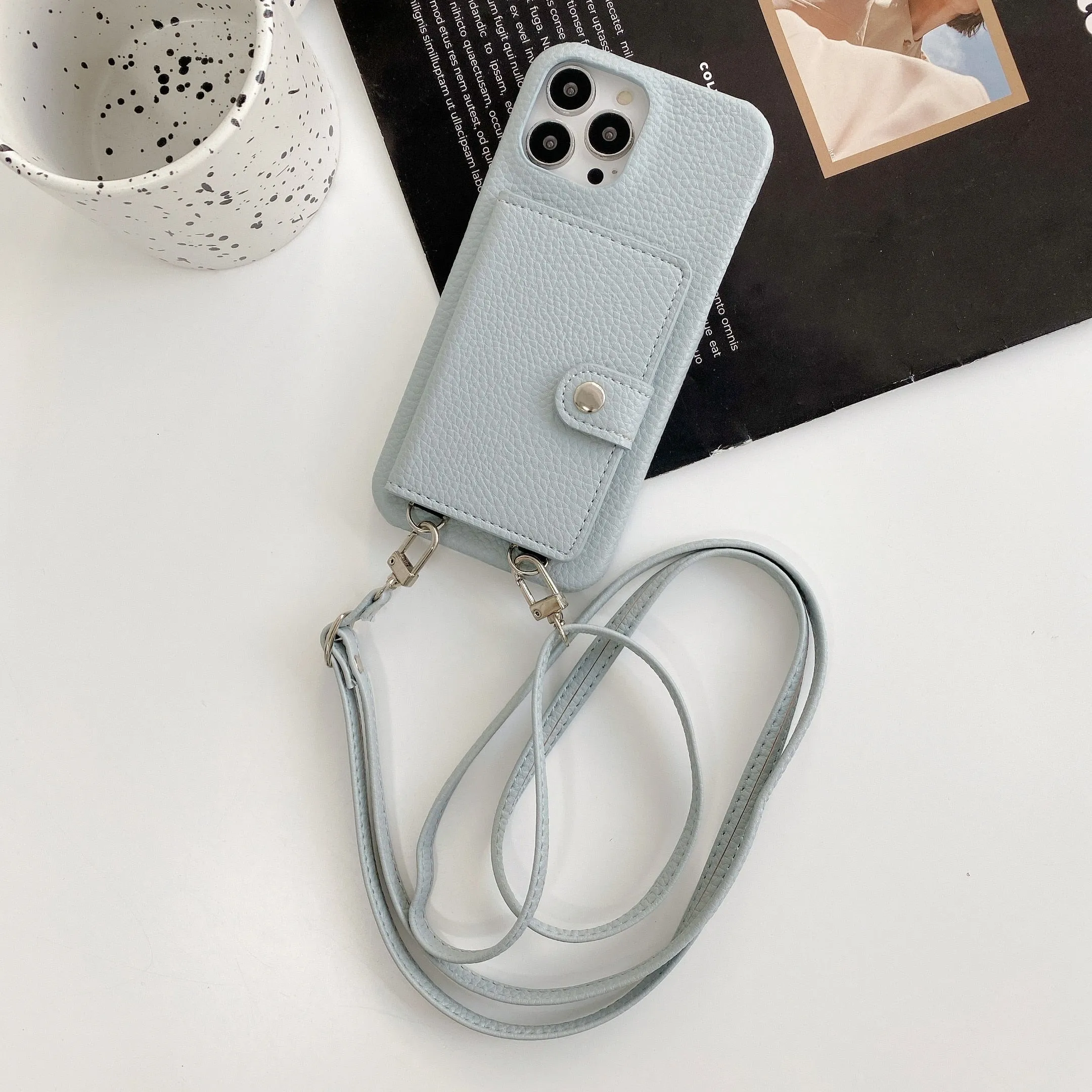 Necklace Lanyard Strap Chain Phone Case For iPhone 13 Pro Max 12 11 14 XS X XR Mini SE 2  7 8 Plus