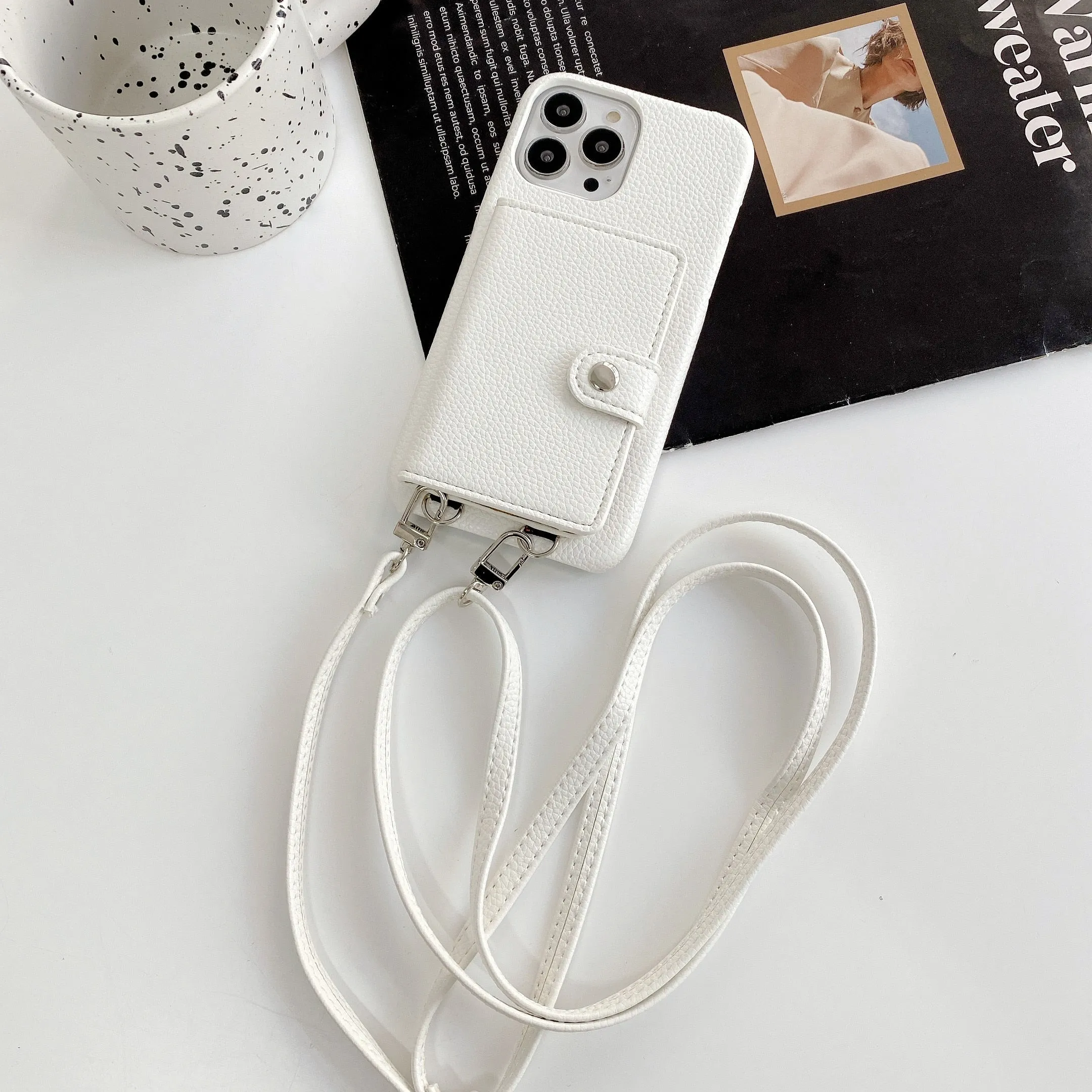 Necklace Lanyard Strap Chain Phone Case For iPhone 13 Pro Max 12 11 14 XS X XR Mini SE 2  7 8 Plus