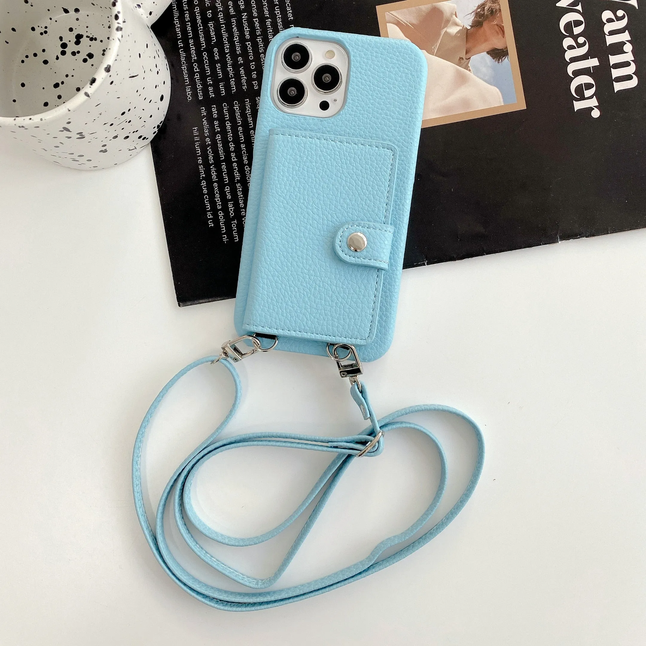 Necklace Lanyard Strap Chain Phone Case For iPhone 13 Pro Max 12 11 14 XS X XR Mini SE 2  7 8 Plus