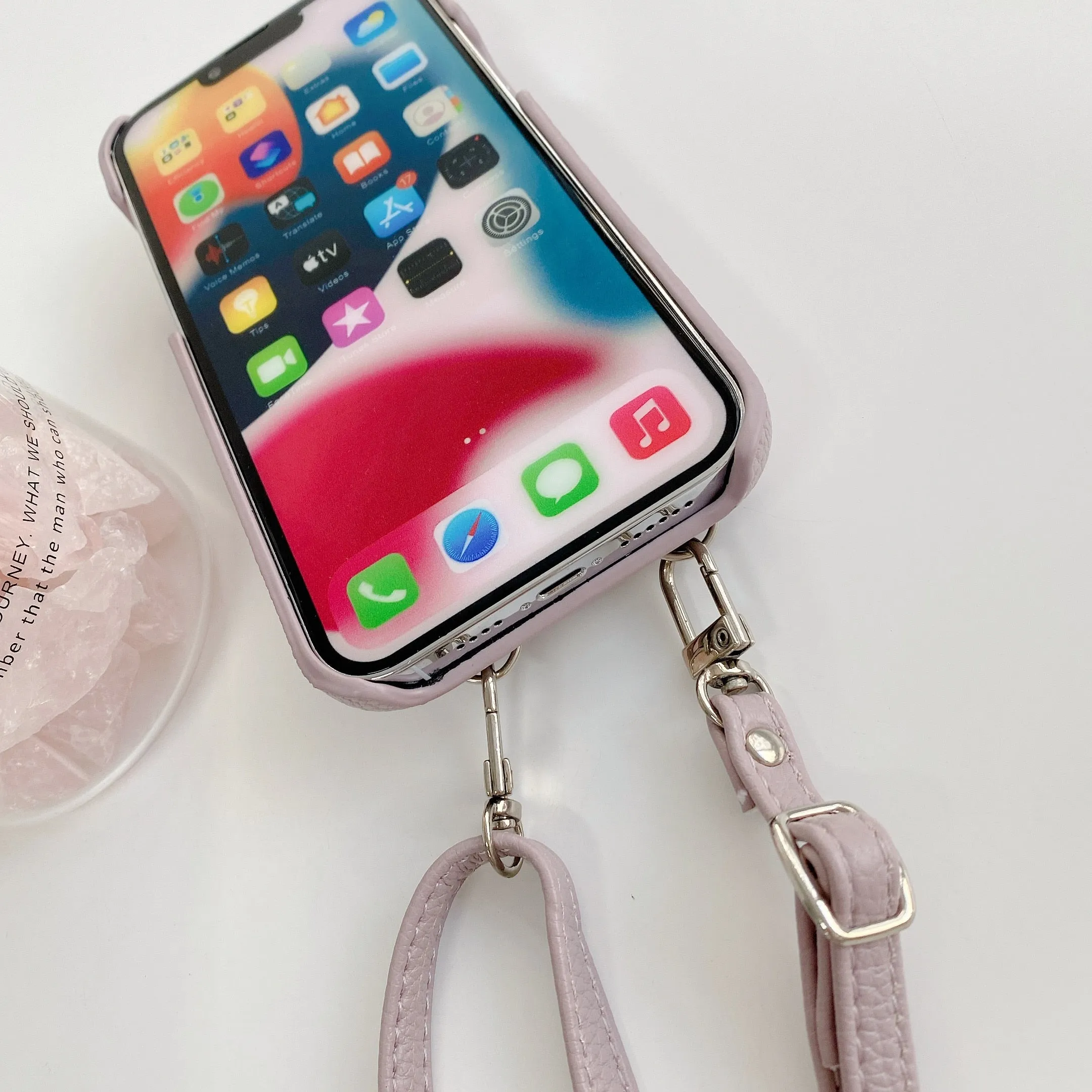 Necklace Lanyard Strap Chain Phone Case For iPhone 13 Pro Max 12 11 14 XS X XR Mini SE 2  7 8 Plus