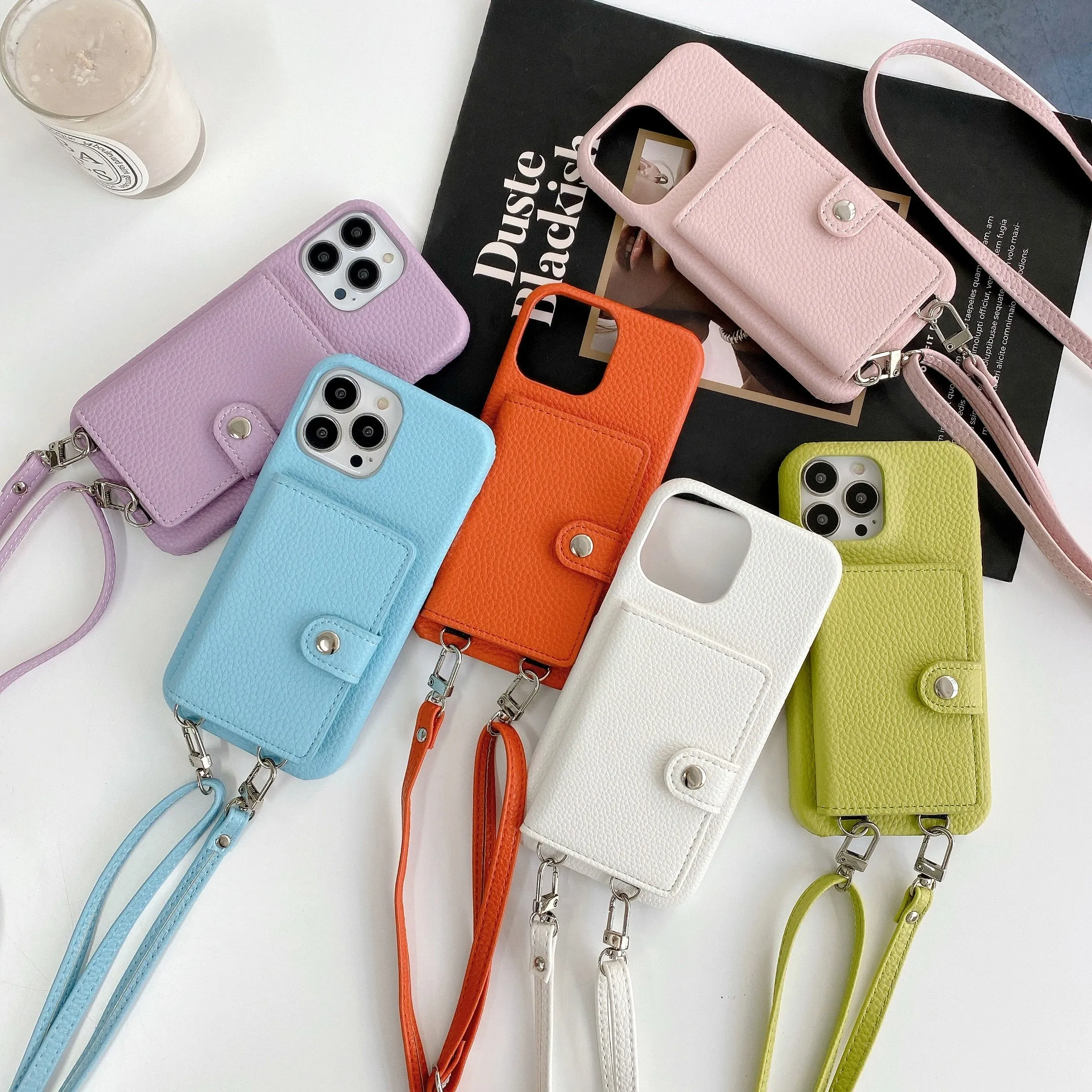 Necklace Lanyard Strap Chain Phone Case For iPhone 13 Pro Max 12 11 14 XS X XR Mini SE 2  7 8 Plus