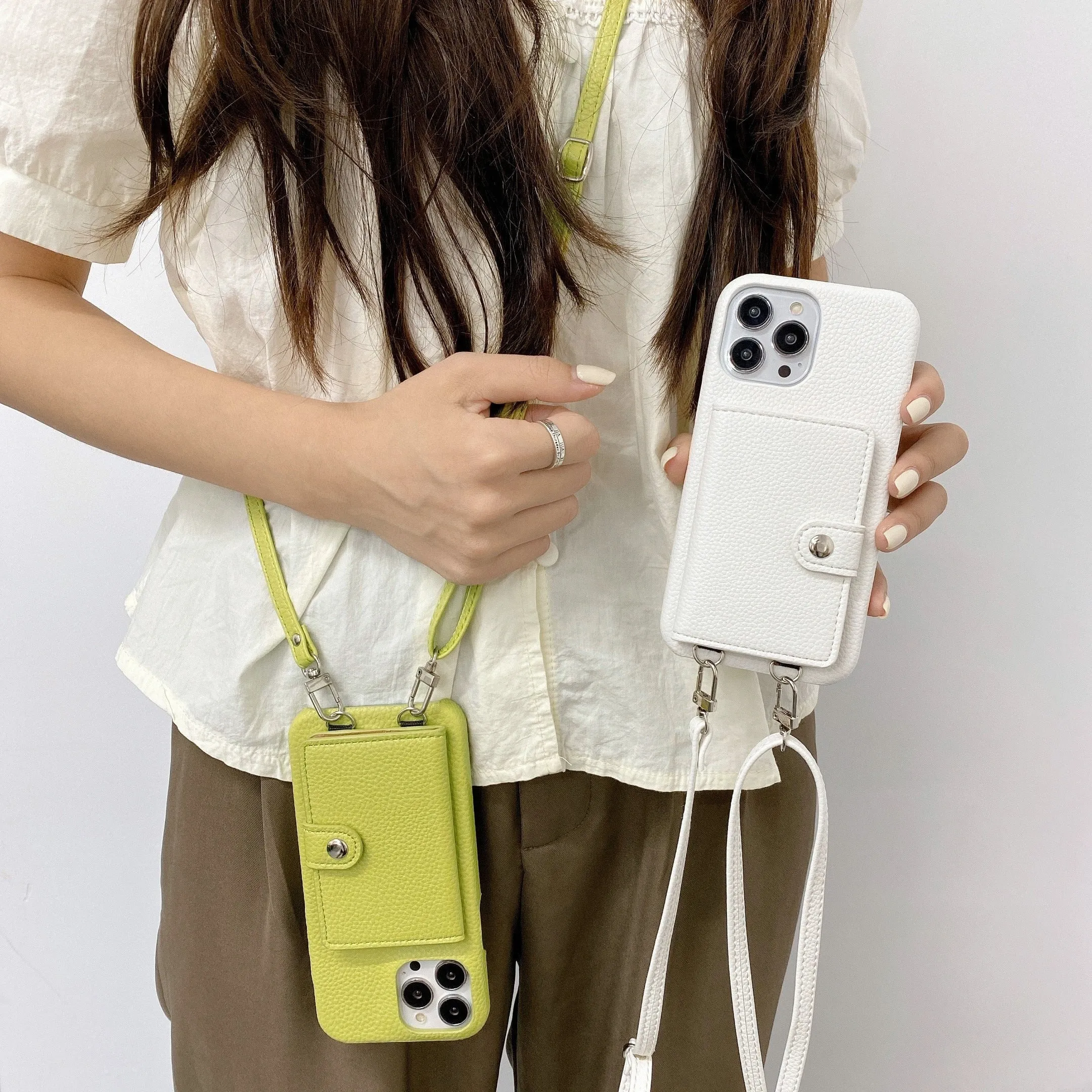 Necklace Lanyard Strap Chain Phone Case For iPhone 13 Pro Max 12 11 14 XS X XR Mini SE 2  7 8 Plus