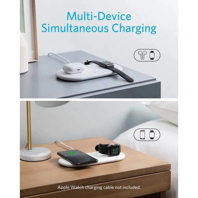 PowerWave Pad With Watch Holder Wireless Charger A2570